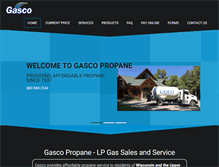 Tablet Screenshot of gasco-propane.com